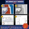 Oklahoma City Thunder Logo Counted Cross Stitch Pattern – Download in PDF