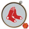 Boston Red Sox Logo Counted Cross Stitch Pattern