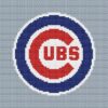 Chicago Cubs Logo Counted Cross Stitch Pattern – Download in PDF