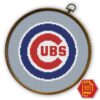 Chicago Cubs Logo Counted Cross Stitch Pattern