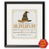 Counted cross stitch pattern “Sorting Hat Faculties: You might belong in Hufflepuff” – Download in PDF
