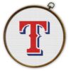 Texas Rangers Badge Cross Stitch Pattern - PDF file