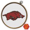 Arkansas Razorbacks Logo Counted Cross Stitch Pattern Download in PDF