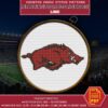 Arkansas Razorbacks Logo Counted Cross Stitch Pattern - Download in PDF