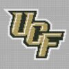 UCF Knights Logo Counted Cross Stitch Pattern - Download in PDF