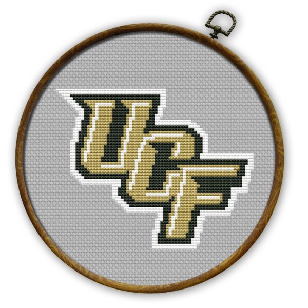 UCF Knights Logo Counted Cross Stitch Pattern - Download in PDF
