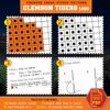 Clemson Tigers Logo Counted Cross Stitch Pattern - Download in PDF