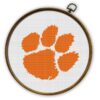 Clemson Tigers Logo Counted Cross Stitch Pattern - Download in PDF