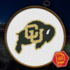 Colorado Buffaloes Logo Counted Cross Stitch Pattern - Download in PDF