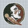 Florida State Seminoles Logo Counted Cross Stitch Pattern - Download in PDF