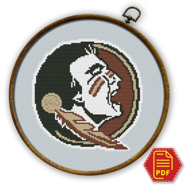 Florida State Seminoles Logo Cross Stitch Pattern