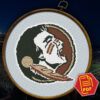 Florida State Seminoles Logo Counted Cross Stitch Pattern - Download in PDF
