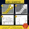 Iowa Hawkeyes Logo Counted Cross Stitch Pattern - Download in PDF