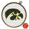 Iowa Hawkeyes Logo Counted Cross Stitch Pattern