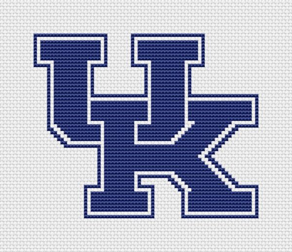 Kentucky Wildcats Logo Counted Cross Stitch Pattern - Download in PDF