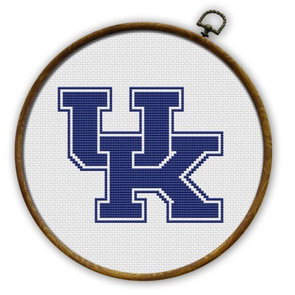 Kentucky Wildcats Logo Counted Cross Stitch Pattern - Download in PDF