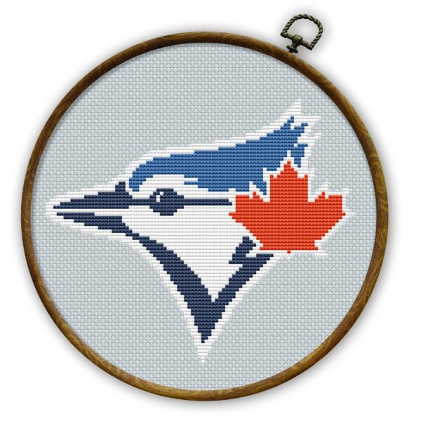 Toronto Blue Jays Logo Counted Cross Stitch Pattern – Download in PDF