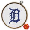 Detroit Tigers Logo Counted Cross Stitch Pattern – Download in PDF