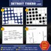 Detroit Tigers Logo Counted Cross Stitch Pattern – Download in PDF