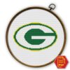 Green Bay Packers Logo Counted Cross Stitch Pattern - Download in PDF