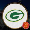 Green Bay Packers Logo Counted Cross Stitch Pattern - Download in PDF