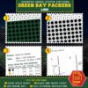 Green Bay Packers Logo Counted Cross Stitch Pattern - Download in PDF