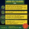 Green Bay Packers Logo Counted Cross Stitch Pattern - Download in PDF