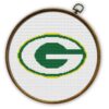 Green Bay Packers Logo Counted Cross Stitch Pattern - Download in PDF