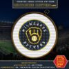 Milwaukee Brewers Logo Counted Cross Stitch Pattern – Download in PDF