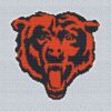 Chicago Bears Logo Counted Cross Stitch Pattern - Download in PDF