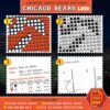 Chicago Bears Cross Stitch Kit Contents - PDF Pattern and Floss List