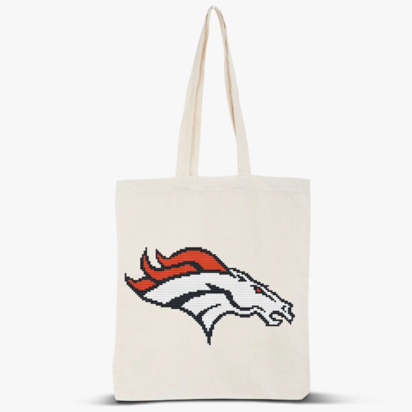 Denver Broncos Logo on Tote Bag