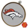 Denver Broncos Logo Counted Cross Stitch Pattern