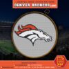 Denver Broncos Logo - NFL Empower Field at Mile High Cross Stitch Pattern
