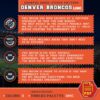 Denver Broncos Logo Counted Cross Stitch Pattern - Download in PDF