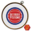 Detroit Pistons Logo Counted Cross Stitch Pattern - Download in PDF