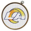Los Angeles Rams Logo Counted Cross Stitch Pattern - Download in PDF