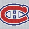 Montreal Canadiens Logo Counted Cross Stitch Pattern - Download in PDF