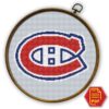 Montreal Canadiens emblem Counted Cross Stitch Pattern - Download in PDF