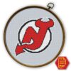 New Jersey Devils Logo Counted Cross Stitch Pattern - Download in PDF