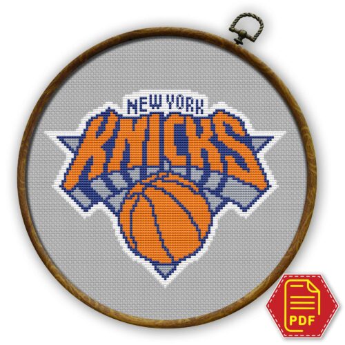 New York Knicks Logo Counted Cross Stitch Pattern - Download in PDF