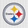 Pittsburgh Steelers Logo Counted Cross Stitch Pattern - Download in PDF