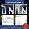 Toronto Maple Leafs Crest Cross Stitch Kit Contents - PDF Pattern and Floss List