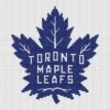 Toronto Maple Leafs Logo Counted Cross Stitch Pattern - Download in PDF