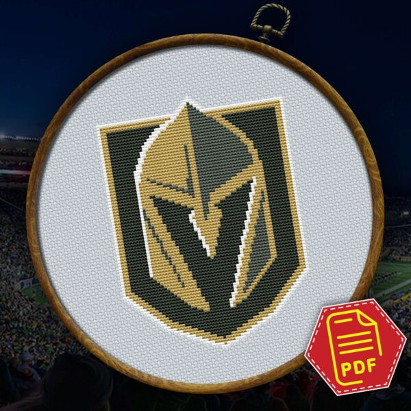 Vegas Golden Knights Embroidery Symbol Details - Size and Stitch Count