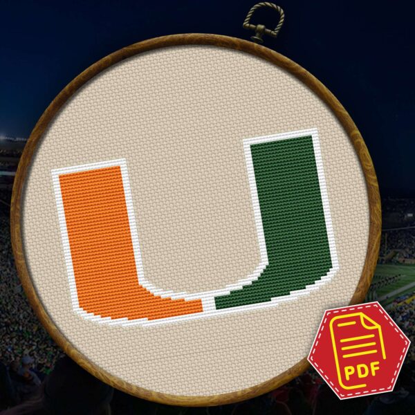Miami Hurricanes Insignia Wall Decor - NCAA Themed Embroidery