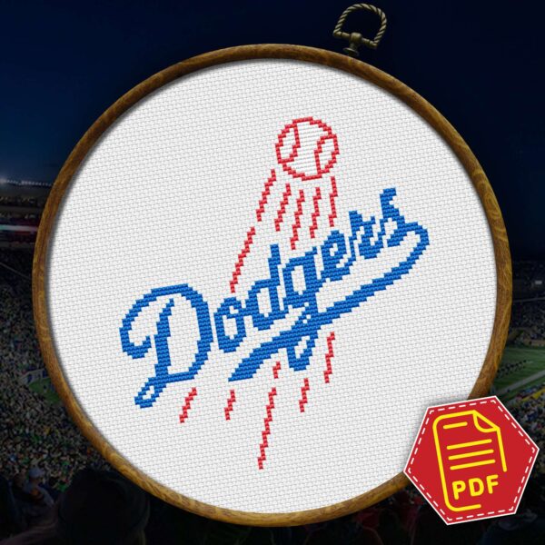 Los Angeles Dodgers Symbol Pattern Details and Size Chart