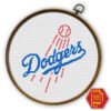 Los Angeles Dodgers Logo Counted Cross Stitch Pattern – Download in PDF
